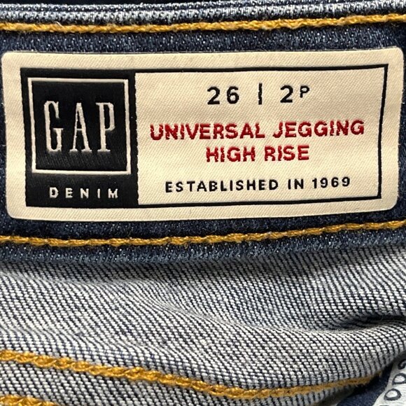 Gap Universal Jegging High Rise Denim Jeans Size 26/ 2P - Picture 6 of 8